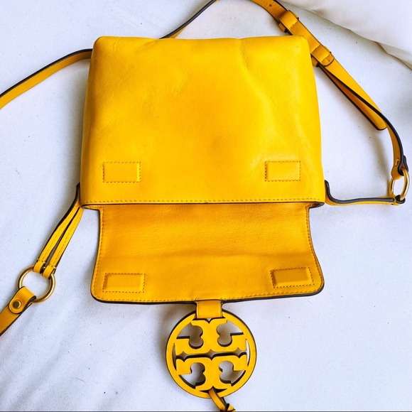Tory Burch Deep Daffodil Miller Crossbody EUC - Picture 13 of 16